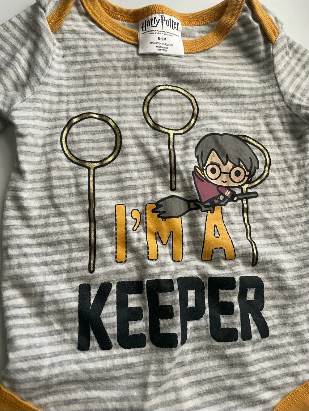 3-pc Harry Potter Set ‘Mischief Managed’ & ‘I’m a Keeper’ bodysuits, pants